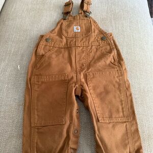Carhartt Tan Bib Overalls